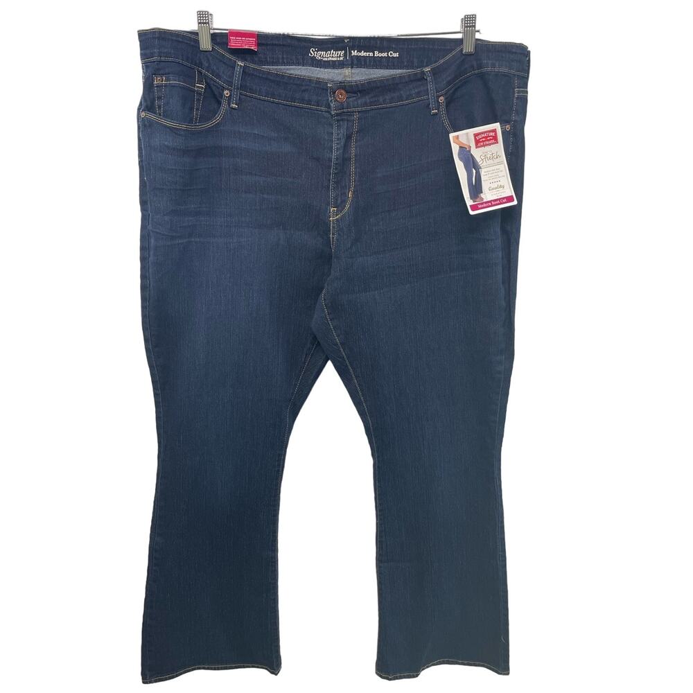 Signature By Levi Strauss Modern Bootcut Jean Mid Rise Denim Blue Women‎ 24M NWT